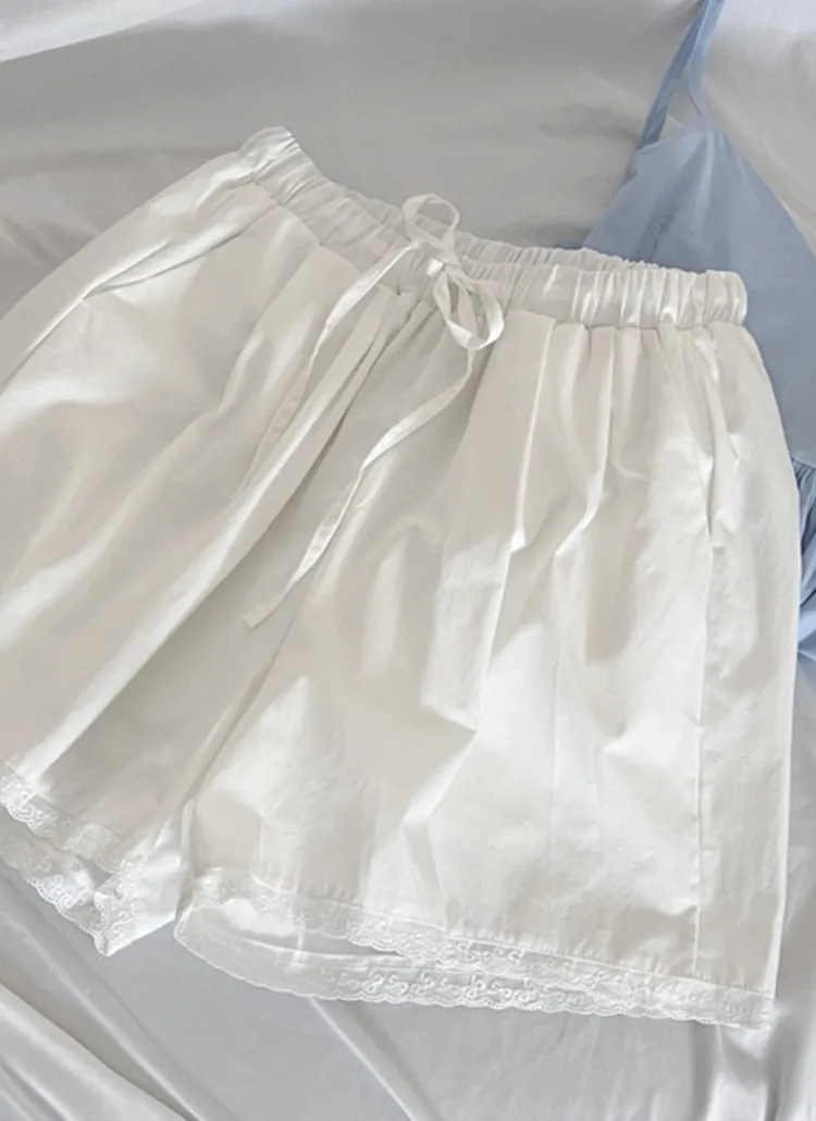 ドロストタックレースヘムショートパンツ | creamsugar | 詳細画像3